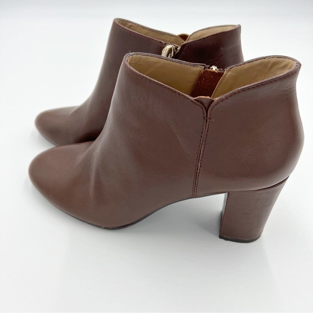 H by Halston‎ "Anna" Brown Leather Western Ankle Booties